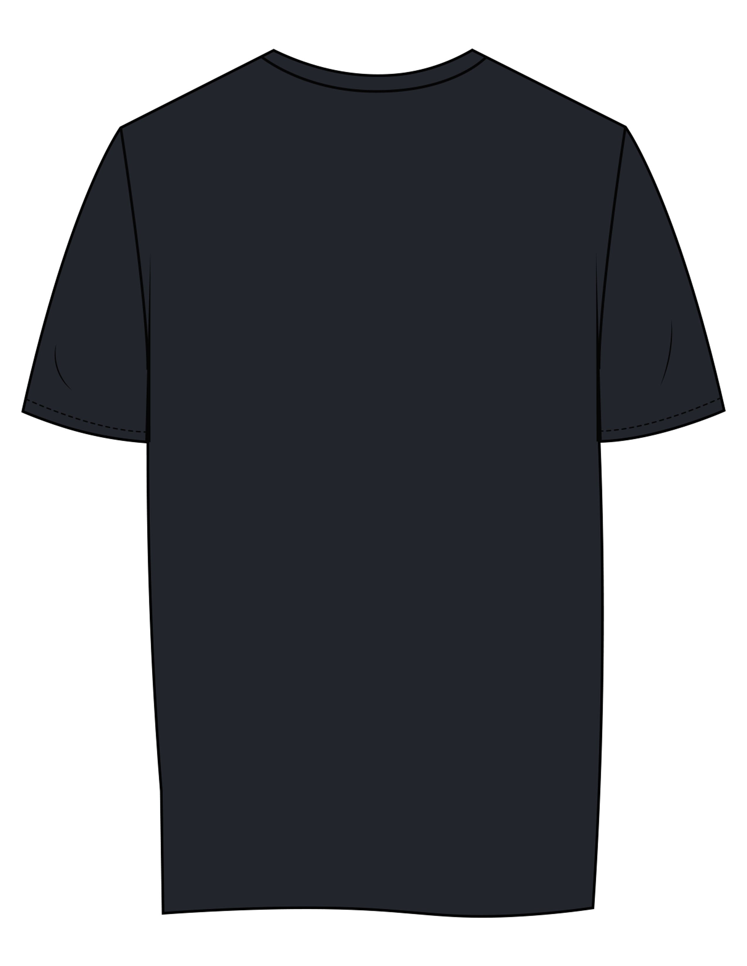 The Mens Tee - Navy - UCSD Dance - Center Chest Stacked - Printed - Full Color