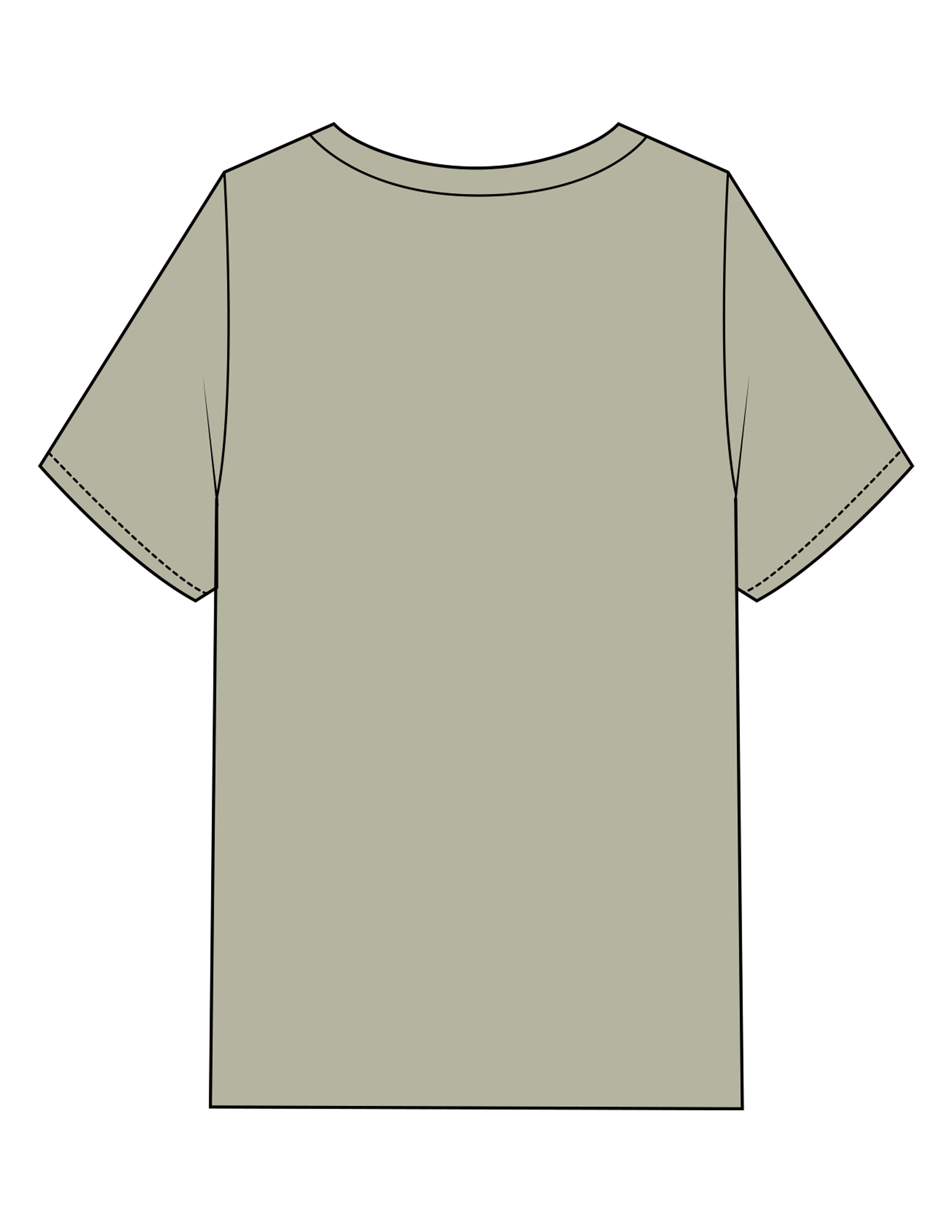 The Mens Heavyweight Tee - Eucalyptus - Lucky Penny - Center Chest Stacked - Embroidered - Off White