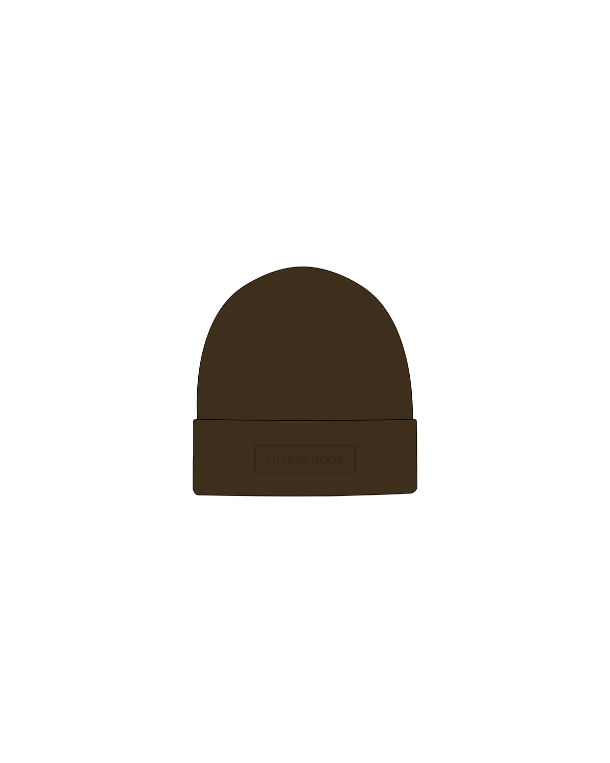 The Beanie - Olive - Fitness Nook - Center Brim - Embroidered - Tone on Tone