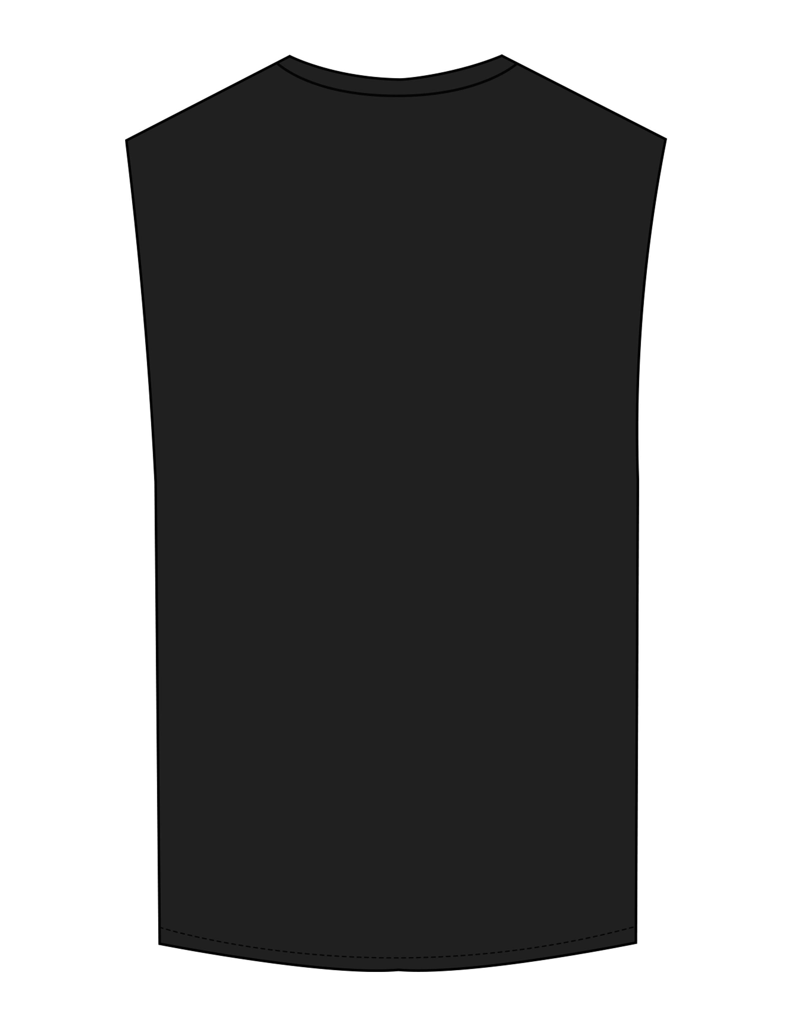 The Muscle Tank - Black - Sultivate - Center Chest - Printed - White