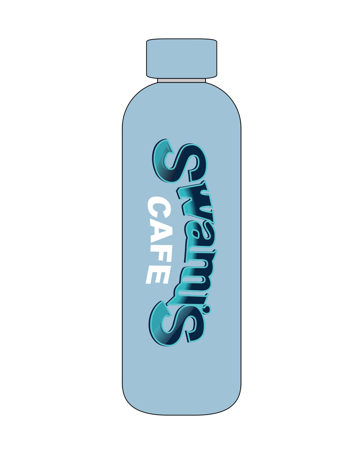 The Water Bottle - Sky - Swamis Core - Printed - Full Color