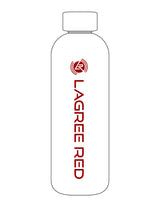The Water Bottle - White - Lagree Red - Center Body - Printed - Red