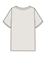 The Mens Heavyweight Tee - Washed Bone - M4Lagree - Center Chest Stacked & Back Neckline - Tone on Tone