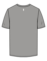 The Mens Tee - Granite - BlueCarrot - Center Chest & Back Neckline - Printed - White