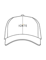 The Dad Hat - White - Ignite Barre & Fitness - Center Crown - Embroidered - Full Color