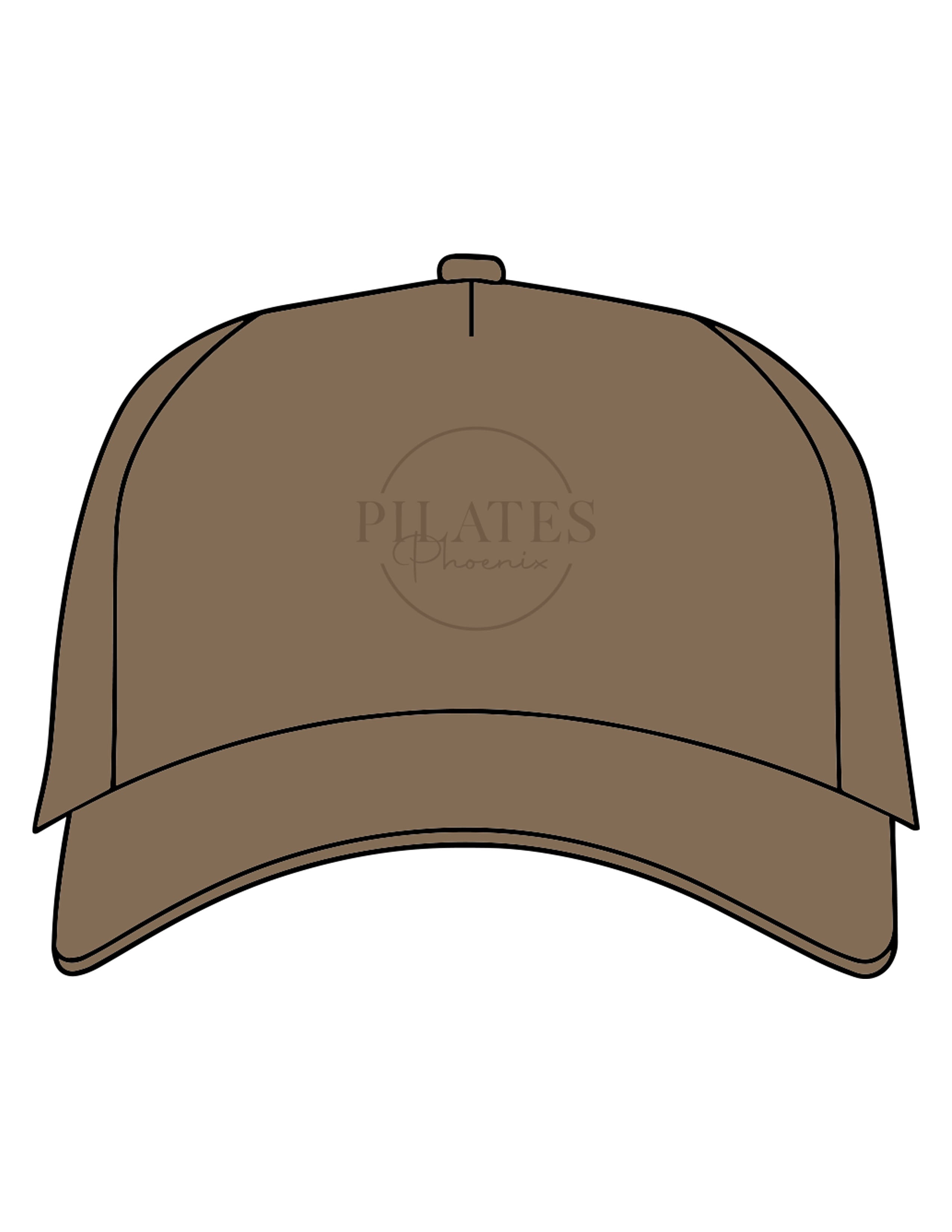 The Canvas Cap - Walnut - Pilates Phoenix - Center Crown - Printed - Walnut