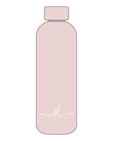The Water Bottle - Pink - Barre Life - Center Bottom Icon - White
