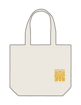 The Tote Bag - Natural - Golden Hour RI - Left Side Body - Printed - Gold