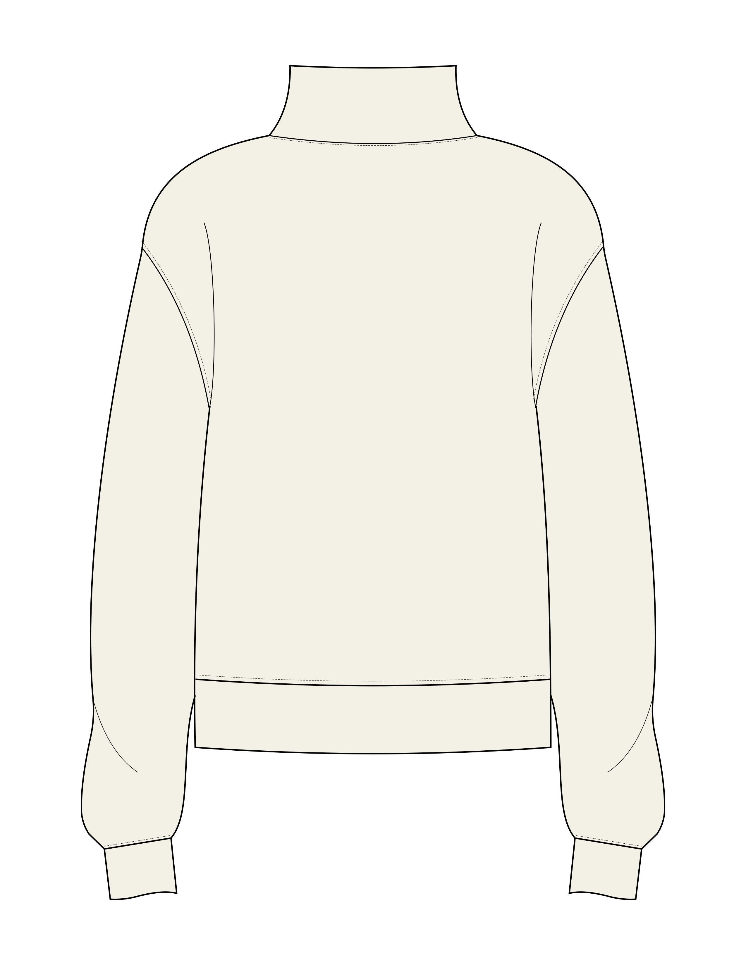 The Mens 1/4 Zip - Off White - BCFD - Left Chest Stacked - Printed - Black