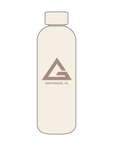 The Water Bottle - Off White - Gracie B.N - Center Body Stacked - Printed - Walnut