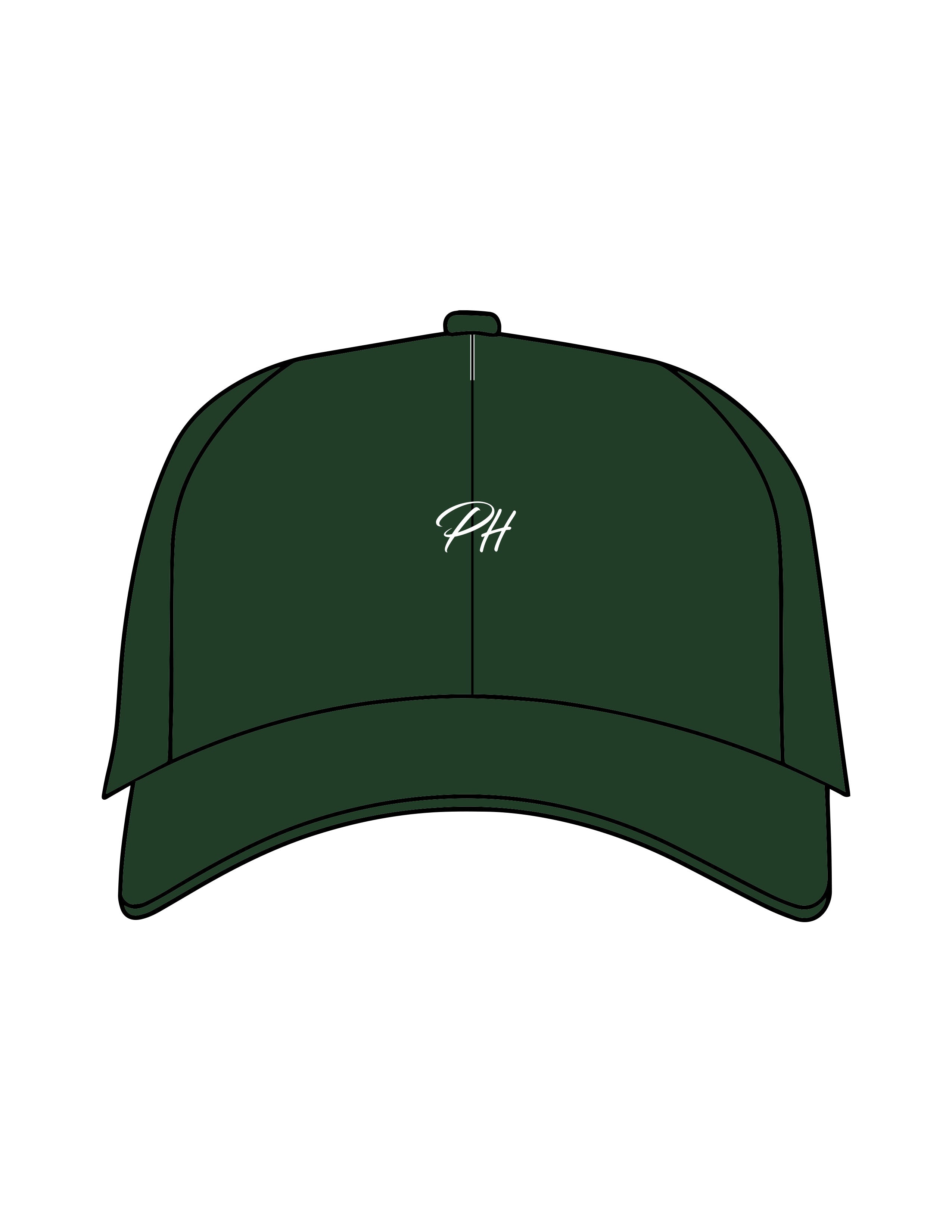 The Dad Hat - Forest - Powerhaus Lagree - Center Crown - EMB - White