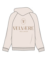 The Recycled Unisex Zip Hoodie - Polar - Velvaere - Left Chest & Back Stacked - Printed - Brown
