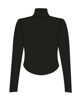The 3/4 Crop Zip Jacket - Black - enCore Pilates - Left Chest Stacked - Printed - Tone on Tone