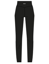 The Basic Legging - Black - Mega NJ - Back Waistline "MEGA" - Printed - White