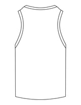 The Ribbed Full Length Tank - White - Forme Barre Nantucket - Center Chest Stacked - Embroidered - Black