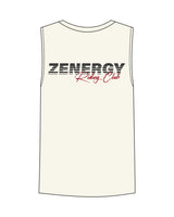 The Mens Tank - Off White - ZENERGY CYCLING - Left Chest & Back - Printed - Full Color