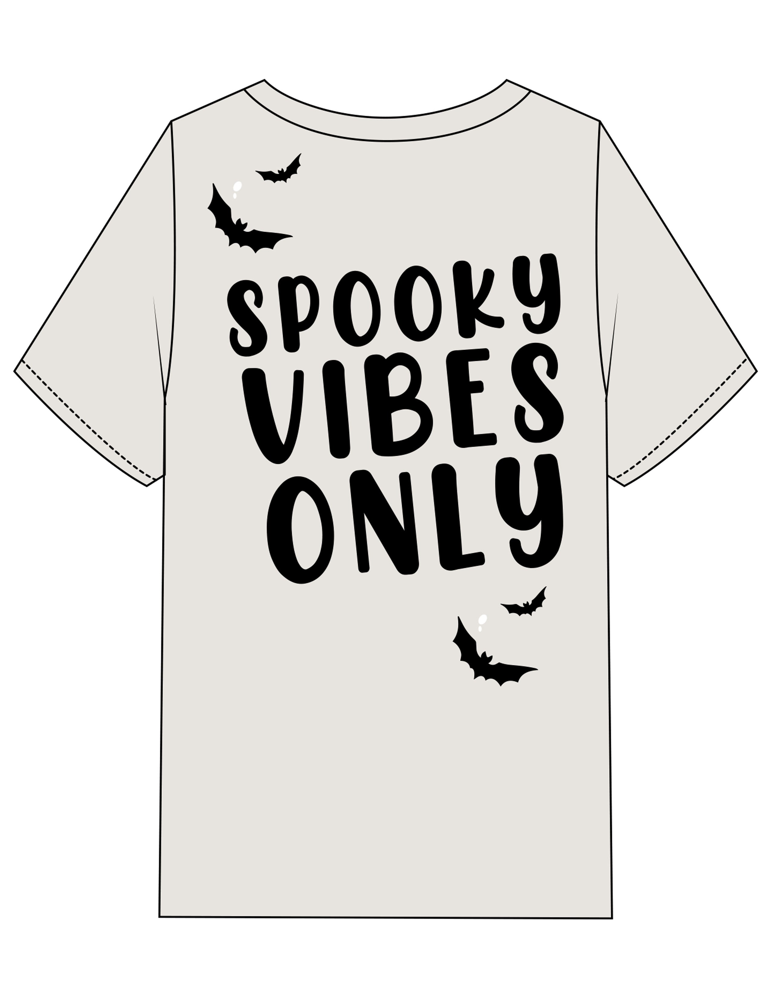 The Womens Heavyweight Tee - Washed Bone - Evolve Collective - Upper Left Shoulder & Back Stacked - Printed - Full Color
