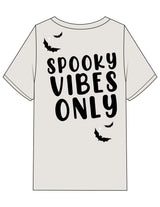 The Womens Heavyweight Tee - Washed Bone - Evolve Collective - Upper Left Shoulder & Back Stacked - Printed - Full Color