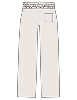 The Mens Straight Leg Sweatpants - Bone - KORLATES FITNESS - Left Leg "KORLATES" - Printed - Full Color
