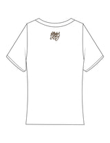 The Baby Tee - White - Studio Luz - Center Chest & Back Neckline - Printed - Full Color