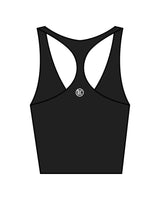 The Racer Tank - Black - Evolve Lagree - Center Chest & Back Center - White