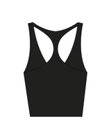 The Racer Tank - Black - Little Italy Barbery - Center Chest Stacked - Printed - White