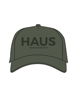 The Foam Trucker Hat - Cypress - Haus of Fitness - Center Crown Stacked - Printed - Tone on Tone