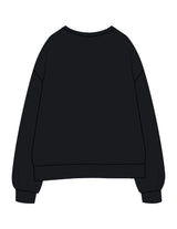 The Mens Classic Crewneck - Navy - Solos Pilates - Center Chest Stacked - Printed - White