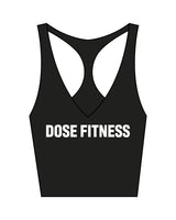 The Racer Tank - Black - Dose - Center Chest