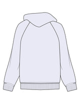 The Mens Hoodie - White Heather -  Club Body - Center Chest - Printed - Full Color