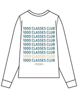The Womens Oversized Long Sleeve - White - Reform Fitness - Left Chest & Center Back Stacked - Full Color