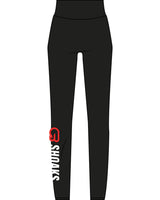 The Basic Legging - Black - Pineda Fitness LLC - Right Leg - Printed - Full Color
