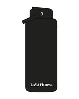 The Wide Mouth Water Bottle - Black - Lava - Center Bottom Body - Printed - White