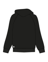 The Mens Heavyweight Zip Hoodie - Black - FadeFarm - Back Side Logo - Embroidered - White