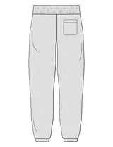 The Mens Sweatpants - Heather - Melt Hot Pilates - Left Leg - Printed - Maroon