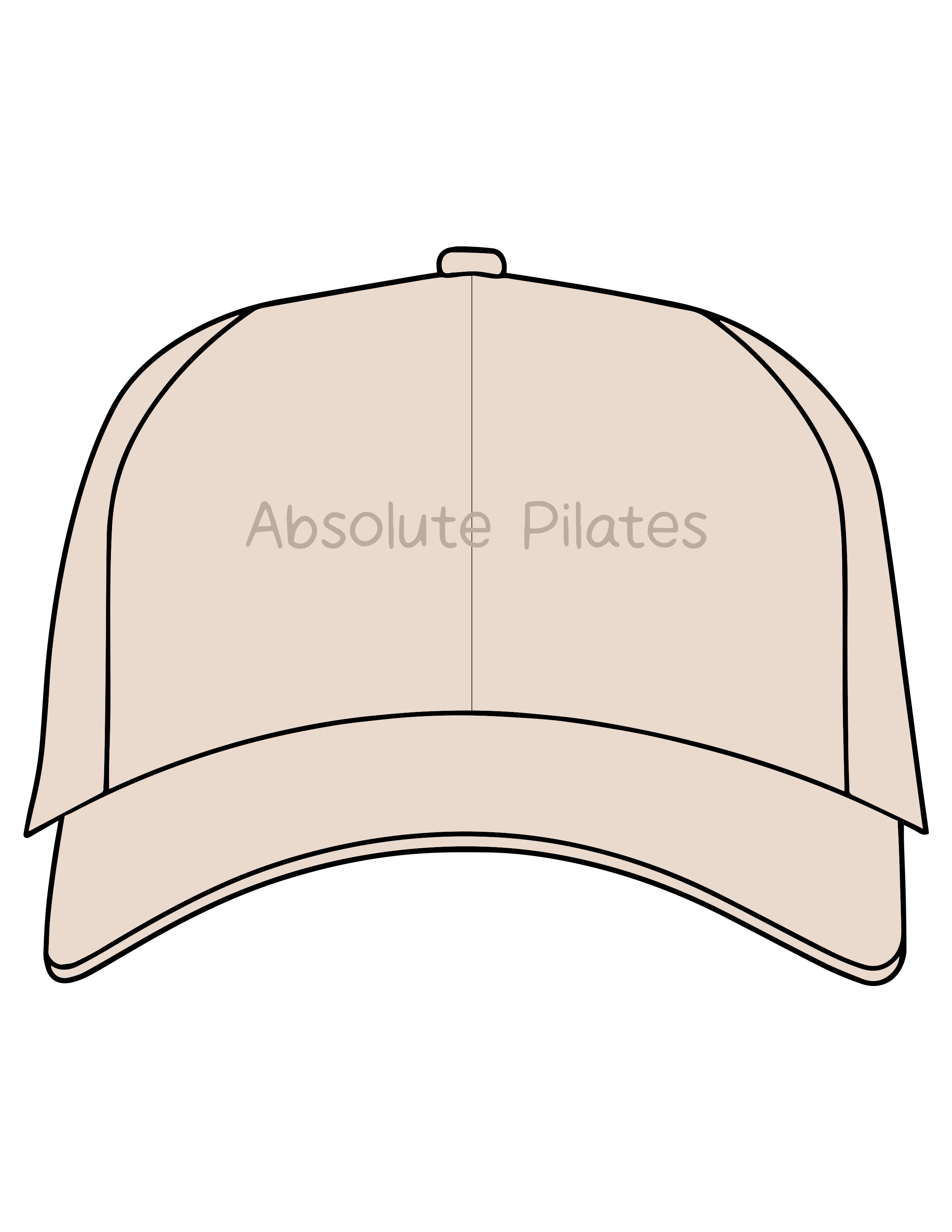The Dad Hat - Stone - Absolute Pilates - Center Crown - Embroidered - Tone on Tone
