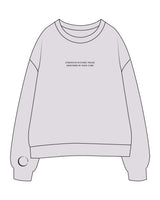 The Womens Crewneck - Orchid - Core Crown Point - Center Chest Embroidered - Right Wrist Printed - Plum