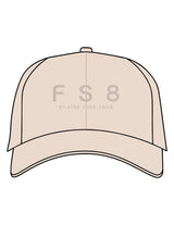The Dad Hat - Stone - FS8 Studios - Center Crown Stacked - Embroidered - Tone on Tone