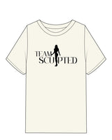 The Womens Heavyweight Tee - Off White - Team Sculpted - Center Chest - Printed - Black