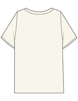 The Mens Boxy Tee - Off White - CSB - Center Chest Stacked - Printed - Green