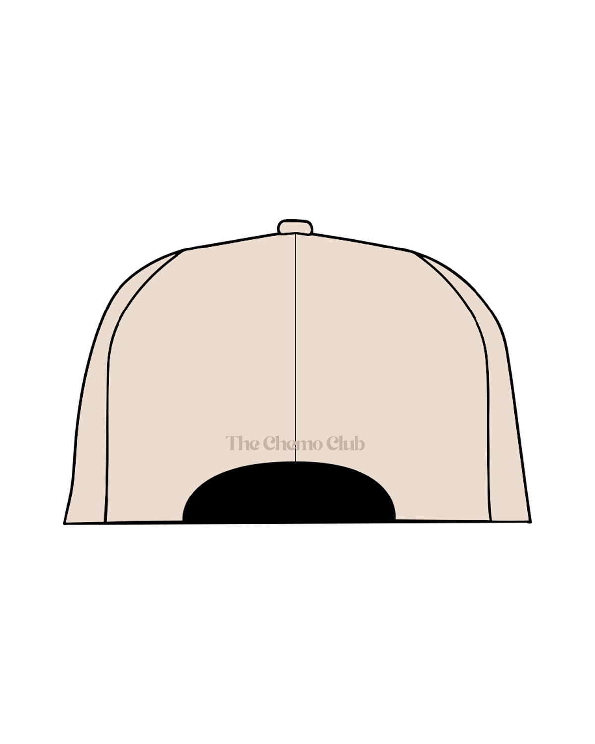The Dad Hat - Stone - Chemo Club - Center Crown & Back - Embroidered - Tone on Tone