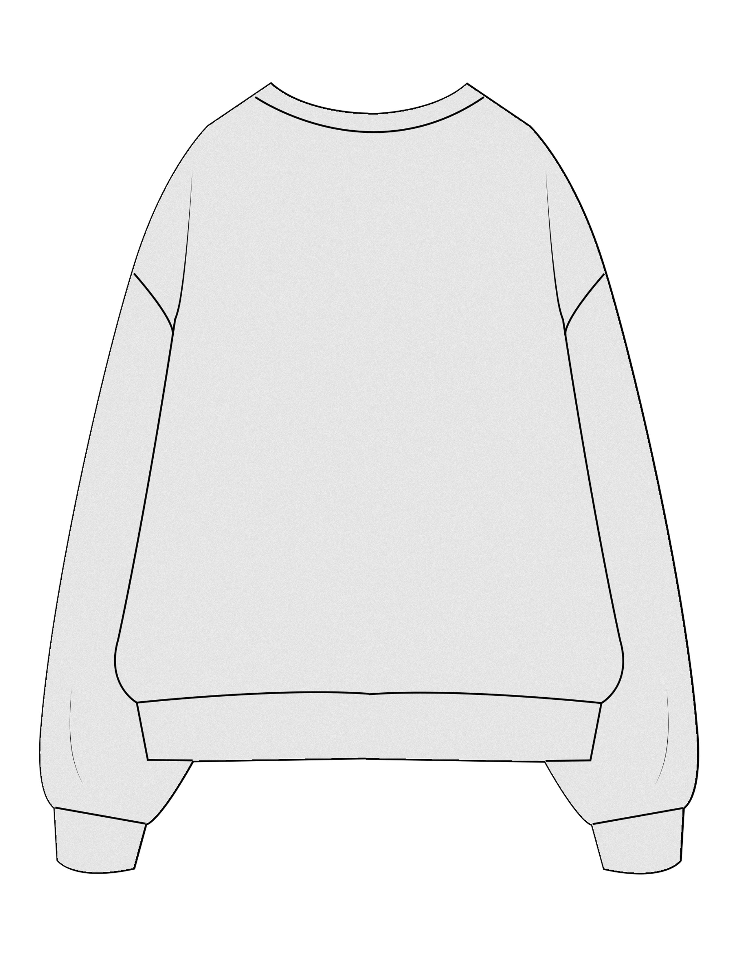 The Mens Classic Crewneck - White Heather - PHS - Center Chest Stacked - Printed - Navy