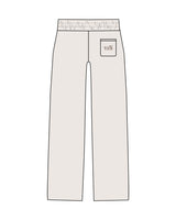 The Mens Straight Leg Sweatpants - Bone - NSpiers - Back Pocket - Tone on Tone