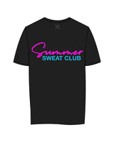 The Womens Tee - Black - Crossfit Trifecta - Left Chest & Center Back Neckline and Stacked - Full Color