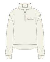 The Womens 1/4 Zip - Off White - Balanced Self - Left Chest - Full Color
