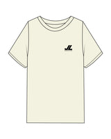 The Womens Heavyweight Tee - Butter - JL Marketing - Left Chest - Printed - Black