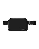 The Cross Body Bag - Black - Lava - Lower Left - Printed - #e0dae2