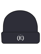 The Cable Knit Beanie - Navy - ETHOS Q3 PHOTOSHOOT - Center Brim - EMB - White
