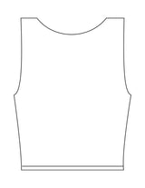 The Square Neck Tank - White - Instaphysiques - Center Chest - Printed - Full Color