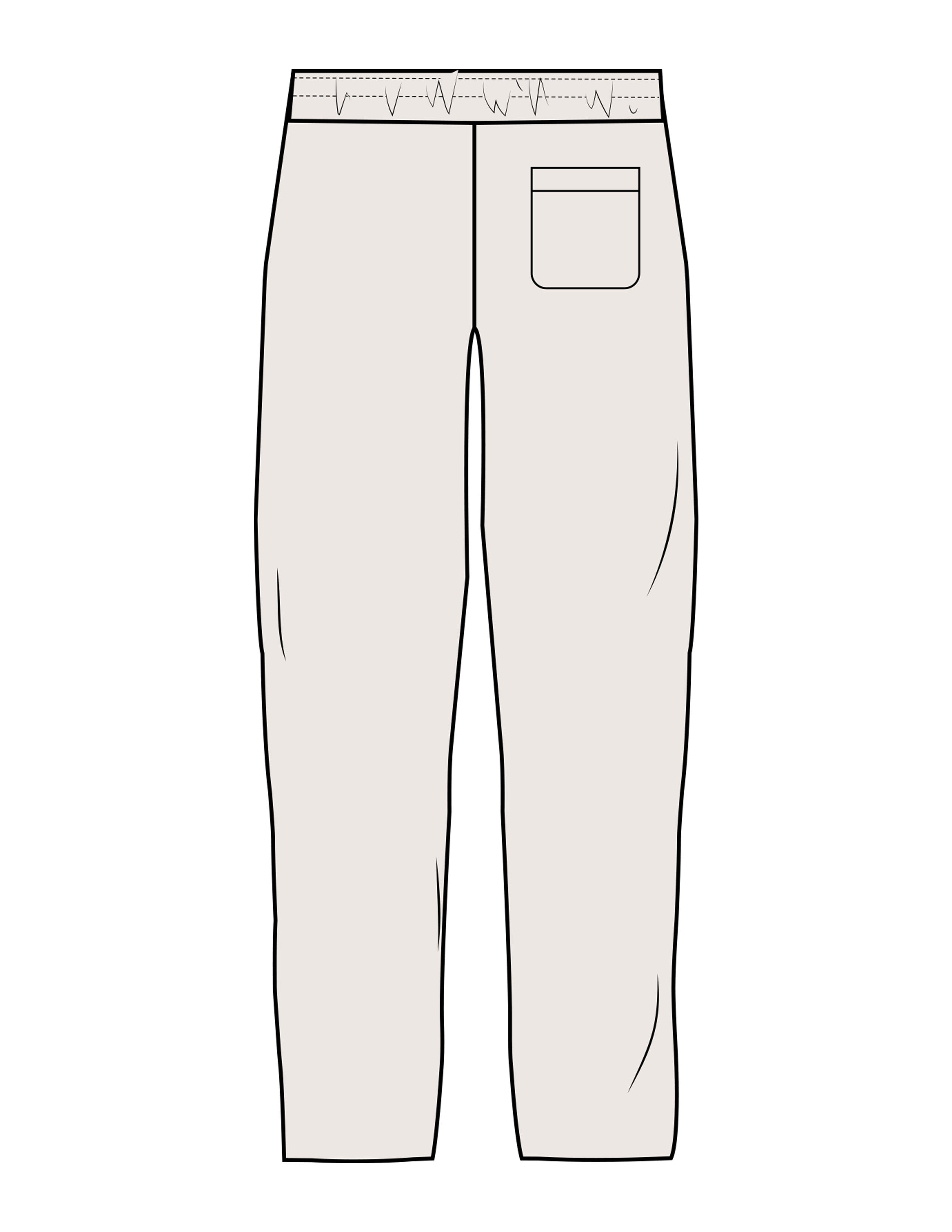The Straight Leg Sweatpant - Bone - Rumble - Left Leg - Embroidered - White
